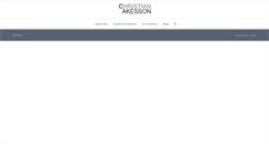 Desktop Screenshot of christianakesson.com
